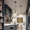 Vaziden Modern Hammered Glass Pendant Lighting for Kitchen Island 1