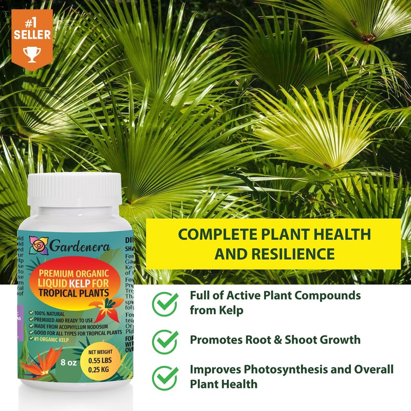 Organic Tropical Plant Fertilizer by Gardenera - 16 oz -