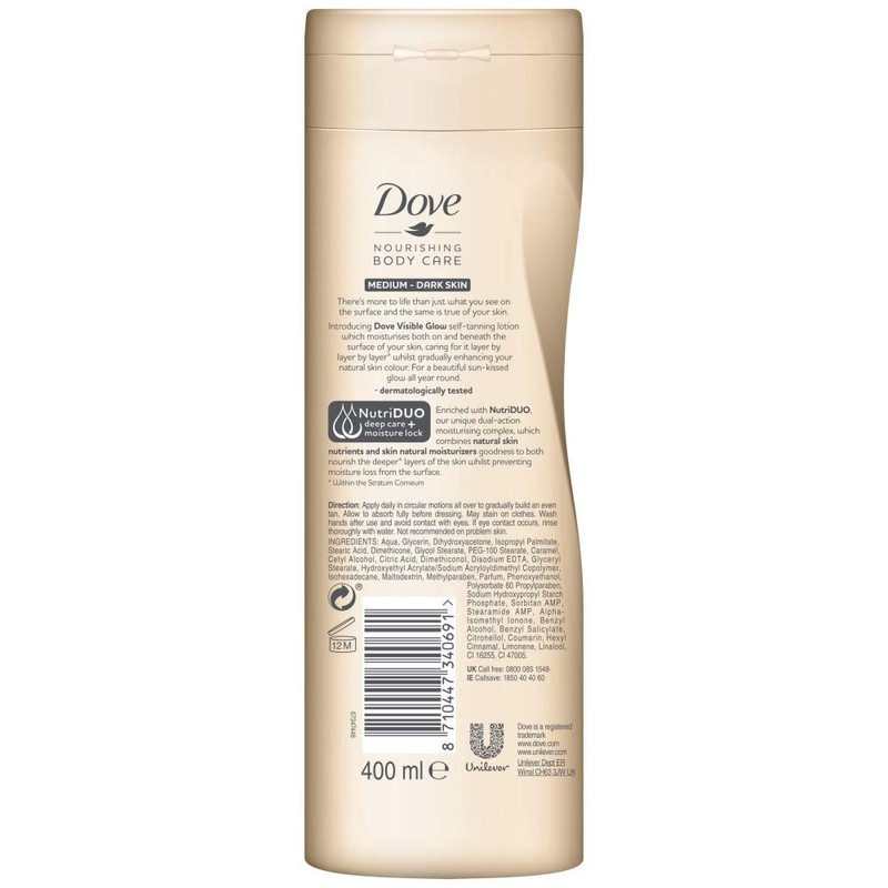 Dove Self Tanning Lotion Medium To Dark Skin
