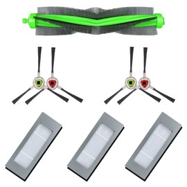 MIRTUX Set of Replacement Parts Compatible with Roomba Combo | Replacement Parts for Roomba Combo Series R1138, R111840 | Central Body, Filter, Side Brushes | Accessories for Roomba Combo