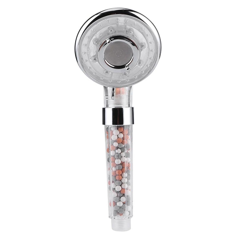 LED Negative Ion Shower Head Handheld WaterSaving Pressurized Hand Shower