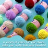 2 Pack Chunky Yarn for Crocheting - Chenille Yarn for
