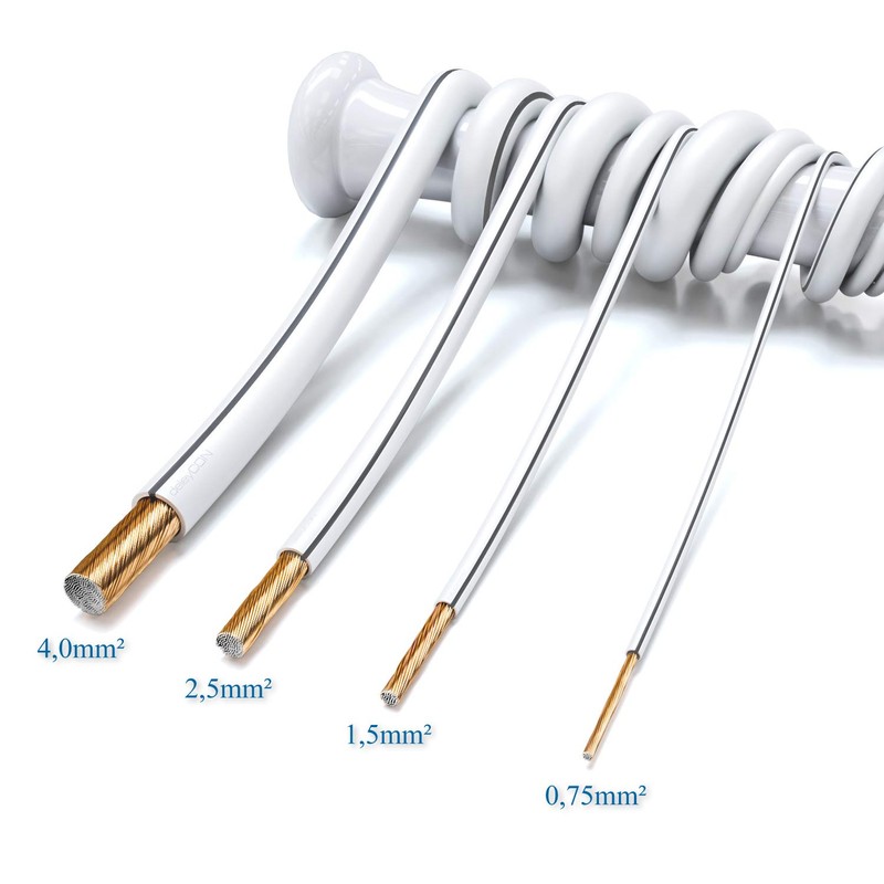 deleyCON 50 m Speaker Cable 2 x 0.75 mm² Copper-Coated