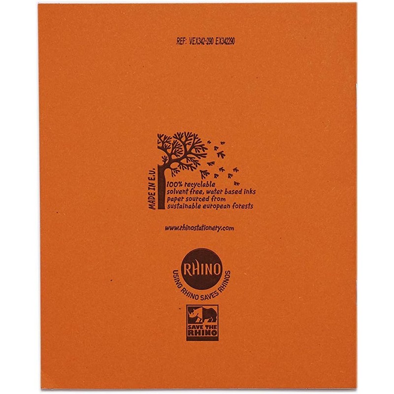 Rhino 8 x 6.5 Exercise Books, 48 Page / 8mm