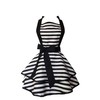 HAMILO Women's Frill Apron, Ribbon Tie, Adjustable Size, Length Approx.