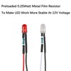 EDGELEC 50pcs 12 Volt 5mm Yellow LED Lights Emitting Diodes,