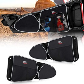 KEMIMOTO Side Door Bags Compatible with RZR, UTV Front Door with Knee Pad, Driver and Passenger Side Storage Bag Set Compatible with Polaris RZR XP 1000, 4 1000, Turbo, S900 2014-2018 2PCS