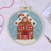 Trimits Embroidery Punch Needle Hoop Kits, 15.2cm 6”, Gingerbread House