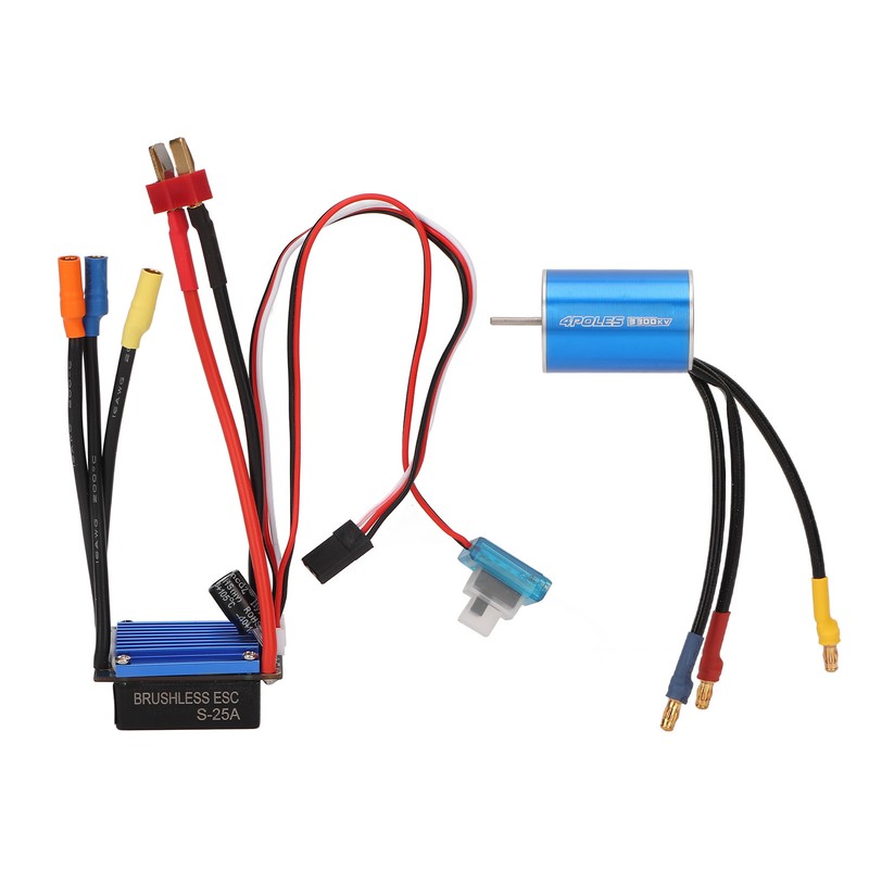 2435 3300KV Brushless Motor 25A ESC Combo Set Professional High
