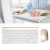 Keyboard Mouse Combo Wireless 2.4G USB Ultraslim Portable Ergonomic Wearproof