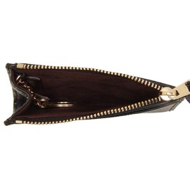 Coach F88250 IMBLK Coin Case, Pass Case, Outlet, Women's, Black, Black