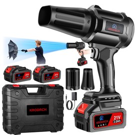 Electric Cordless Leaf Blower with 2 X 3.0Ah Batteries and Charger Included, 300000RPM Handheld Leaf Blower, Violent Leafs Blower for Lawn Care, Garage, Patio, Car