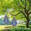 ONEFINITY Tree of Life Earrings Sterling Silver Teardrop Tree of