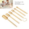 6PCS Rectangle Measuring Spoon Set Stainless Steel Accurate Clear Marking