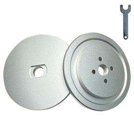 Neeki Aluminum Insertable Self-Clamping Safety Flange for Airway Buffing & Polishing Wheels with 5/8" Arbor Hole, Fits Airway Buffs with 3" Center Plates ，No Need to Removing Center Plates