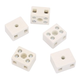 ZAWELIYO Ceramic Terminal Blocks Insulator, Anti Aging, High Temperature for Electric Wire Cable