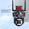 Triple Lens Security Camera 8MP 4K Full Color Night Vision