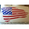 Distressed American Flag Vinyl Decal Sticker