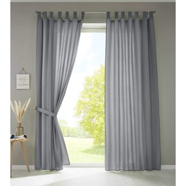 Gardinenbox Berlin 20400N2 Curtains with Loops, Set of 2