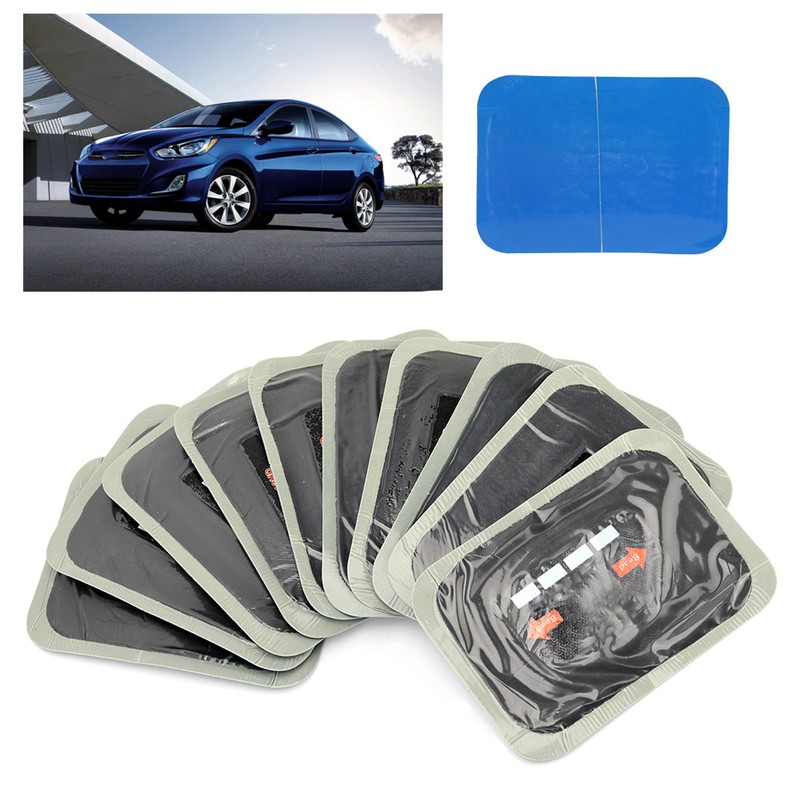 10Pcs 80*120mm Car Natural Rubber Tire Tyre Puncture Repair Patch