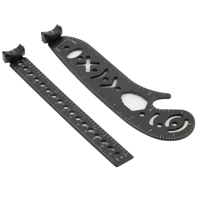 Black Iron Multifunction Drawing Ruler Tool Innovative Painting Magnetic Compass