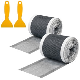 Neodrain Drain Strainer Shower 9 cm x 10 m Drain Hair Catcher Disposable Shower Drain Hair Strainer Mesh Sticker with Plastic Spatula for Shower Drain Bathroom, Pack of 2