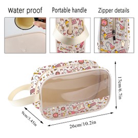 CMNIM OBGYN Gift Obstetrician Clear Makeup Bag Midwife Gift OBGYN Doctor Appreciation Gift Gynecologist Cosmetic Toiletry Bag, 25721 OB GYN Bag, Makeup Bag