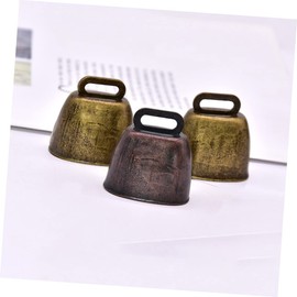 Levemolo DIY Farming Accessories 4pcs Cattle Bells Motif Sheep Bell Noise-Proof Bronze Pendant Ornament