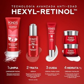 POND'S Age Miracle rutina completa de 5 pasos con HEXYL-RETINOL