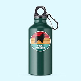 Squiddy Great Pyrenees Dog - Vinyl Sticker Decal for Phone, Laptop, Water Bottle (3" Wide)