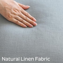 OTOSTAR Set of 2 Linen Fringe Decorative Throw Pillow Covers 22x22 Inch Soft Accent Cushion Covers with Tassels Boho Farmhouse Home Decor Pillowcases for Sofa Couch Patio Bed Living Room, Grey