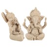 Sandstone Resin Indian Ganesha Elephant God Statue Fengshui Buddha Sculpture