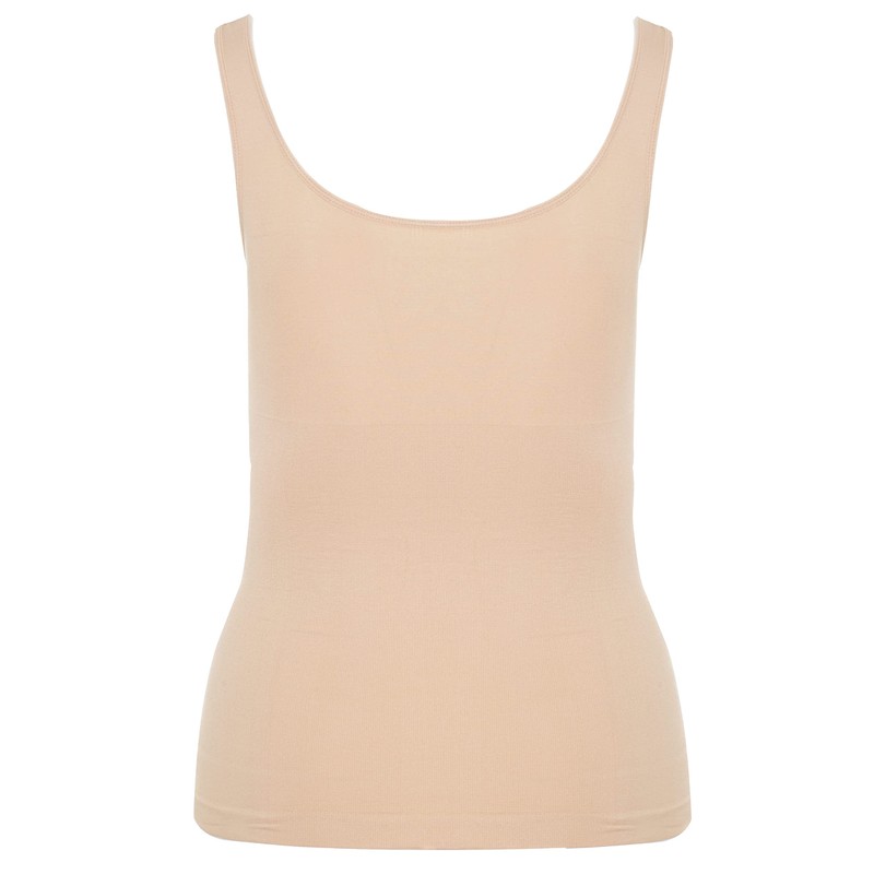Yours Curve Nude Seamless Control Vest Top - Women's -