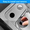 Pack of 10 Sink Overflow Covers, Round Universal Sink Overflow