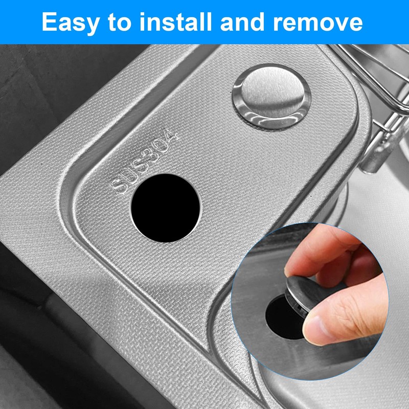 Pack of 10 Sink Overflow Covers, Round Universal Sink Overflow