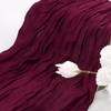 1 Pack Burgundy Cheesecloth Table Runner 10FT Boho Gauze Rustic