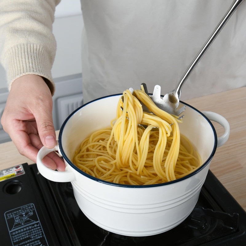 18/8 Stainless Steel Spaghetti Server Set, 13" Spaghetti Spoon and