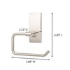 Command Toilet Paper Holder Satin Nickel with Water Resistant Command