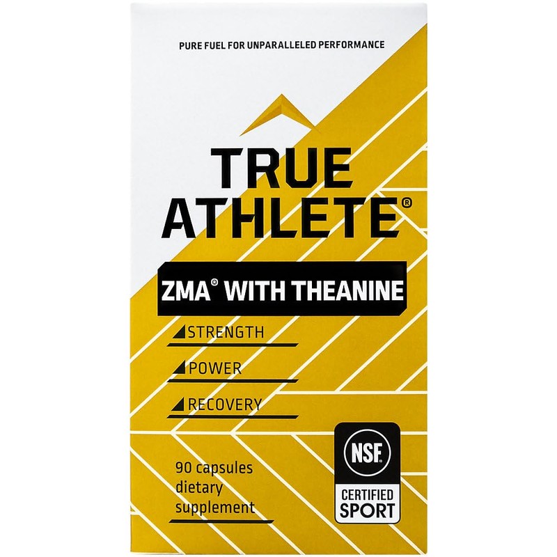True Athlete ZMA with Theanine – Supports Muscle Recovery, Strength