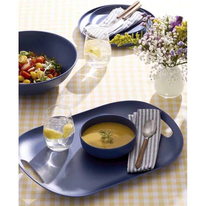 Oneida 898350 24/7 Outdoor Living 12-Piece Flatware Set, Mirror/Faux Wood