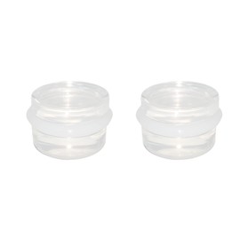 VENGABY 2 Pack Door Stoppers, Clear Acrylic Door Stops with Adhesive Back, Premium Anti Slip Door Stop, Heavy Duty Door Stops for Floor Patio, Freestanding Anti Scratch Door Stop with Rubber Ring