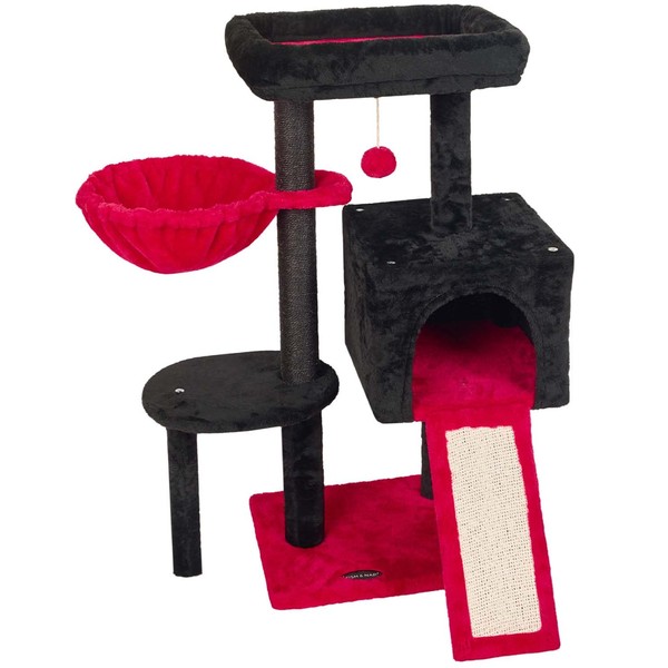 FISH&NAP Cute Cat Tree Kitten Cat Tower for Indoor Cat