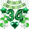 34 Balloons - 34th Birthday Decoration for Men & Women