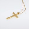 Agriajun Cubic Zirconia Gold Cross Pendant Necklace Link Chain for