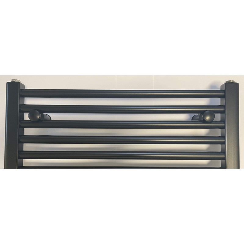 Towel Rail Wall Mount Brackets Black Suitable for Straight and