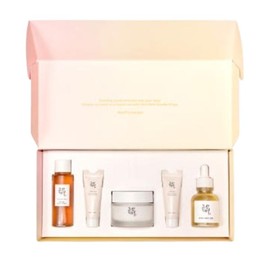 Joseon beauty Skincare Essential Kit (1 Glowing Propolis Serum + 1 Cream + 1 Ginseng Essence Water + 2 Ginseng Eye Creams) I agree with Chosun Beauty Brand Basic Cosmetics / 스킨케어 에센셜 키트(광채프로폴리스세럼 1개+크림 1개+인삼에센스워터 1개+인삼아이크림 2개) 조선미녀 브랜드 기초화장품 동의함