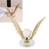 Flying Eagle Statue Modern Abstract Metal Eagle Crystal Ball Figurine