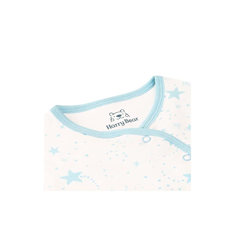 Harry Bear Baby Sleepsuit Little Brother White 0-3 Months