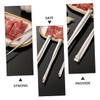 ULTECHNOVO 2Pcs Stainless Steel BBQ Tongs Reusable Kitchen Serving Clips