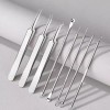 HJ5905-450 뾰루지 블랙헤드 바늘 핀셋 8종 제거기 압출기 미용 Pimple Blackhead Needle Tweezers 8-Set Remover Extractor Beauty [8-piece set]